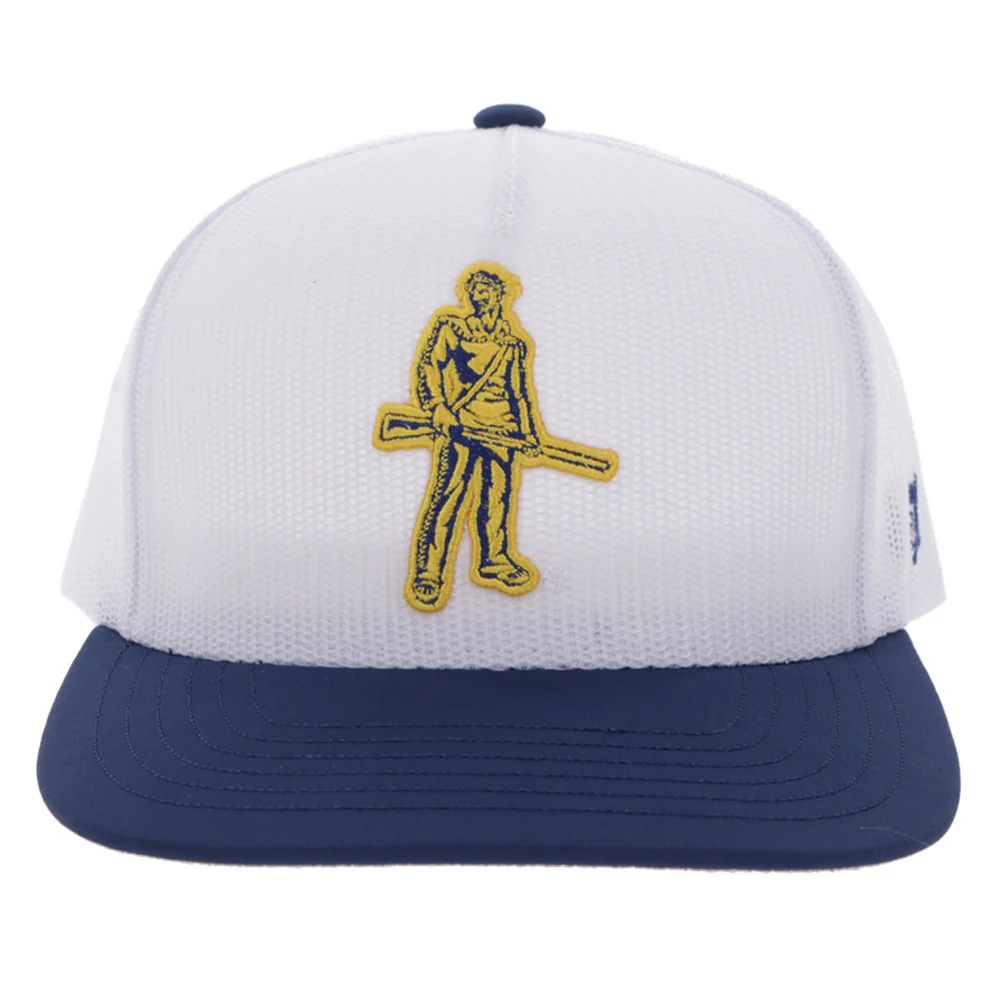 West Virginia University Hat White w/ Mountaineer Logo - Image 4