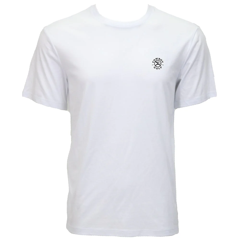 "Western Swing" White Cowboy Golf T-shirt - Image 2