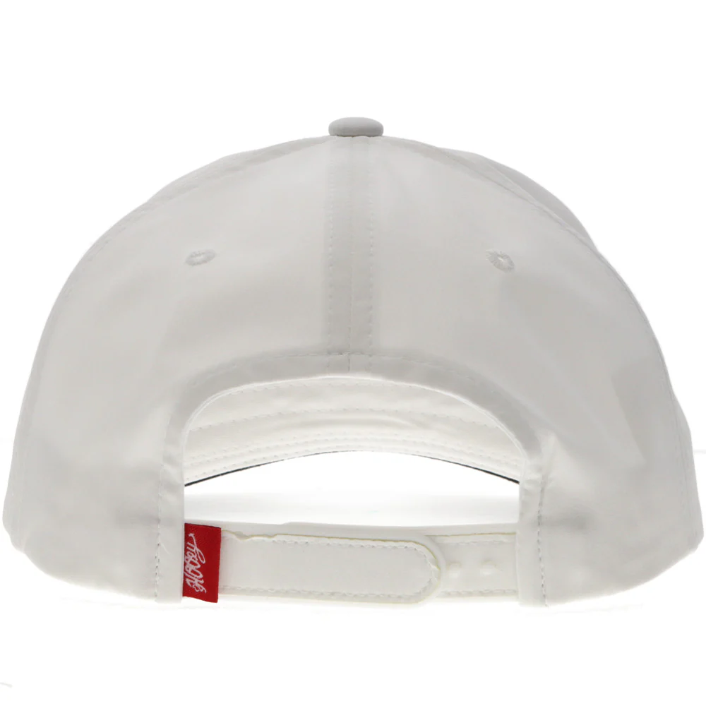 "White Knuckle" Hat White w/Red - Image 2