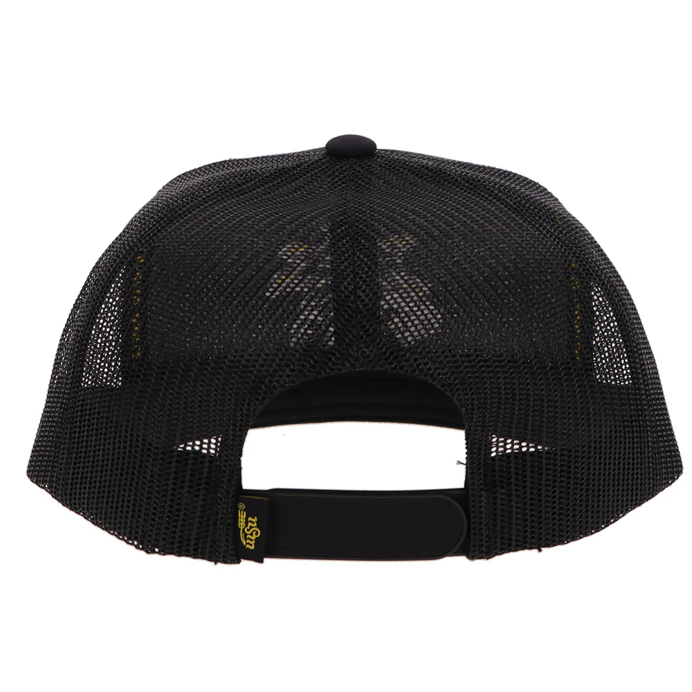 "Wichita State University" Hat Black w/Black & Yellow Logo - Image 2