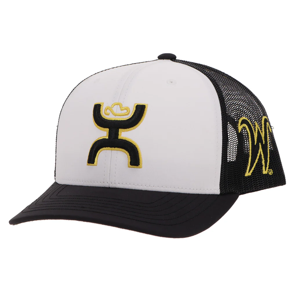 "Wichita State University" Hat White/Black w/Black & Yellow Hooey Logo