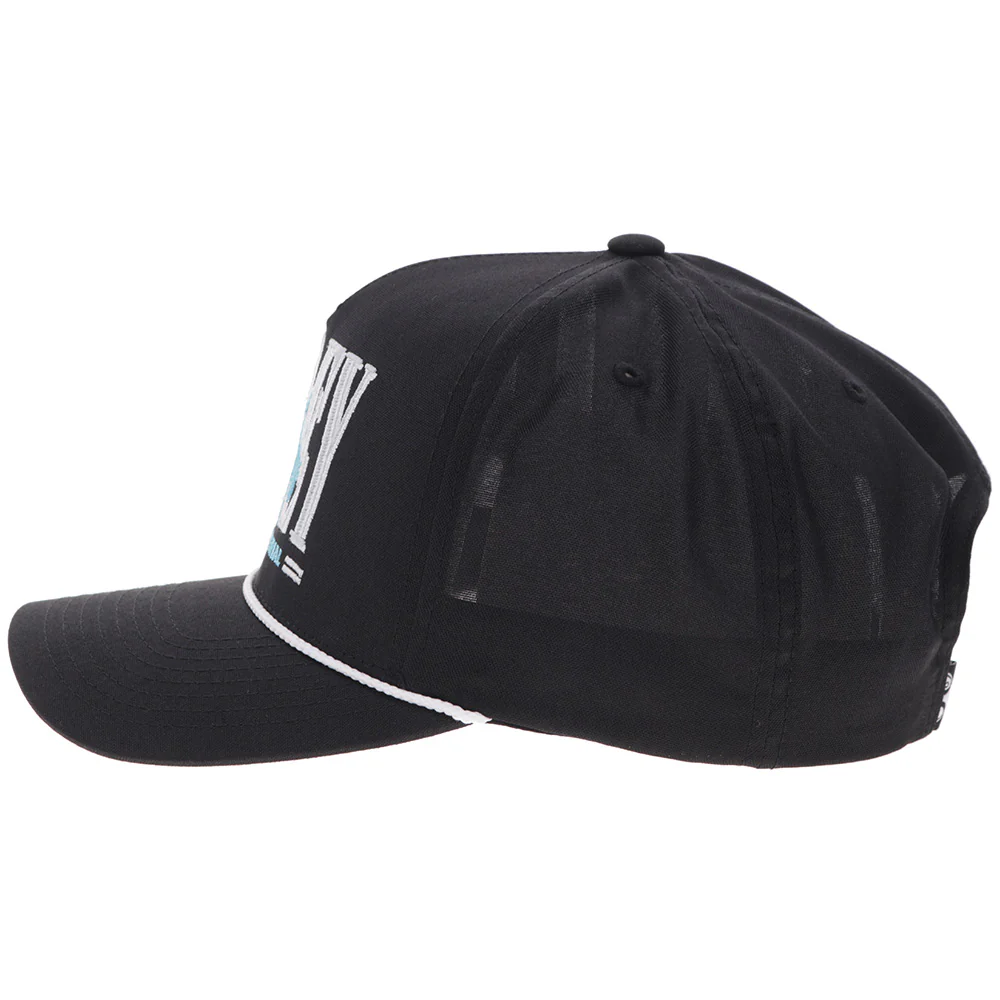 "Wild Ride" Hat Black w/White & Blue Logo - Image 5