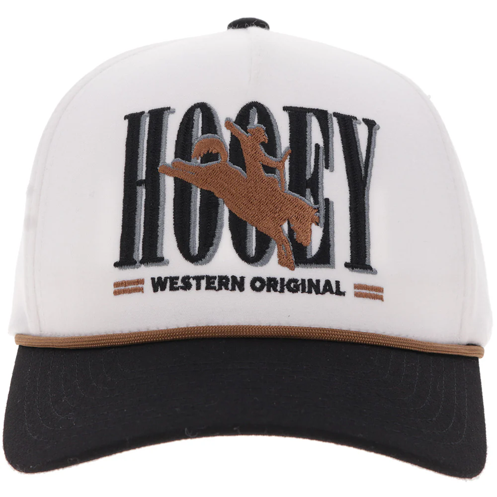"Wild Ride" Hat White/Black - Image 4
