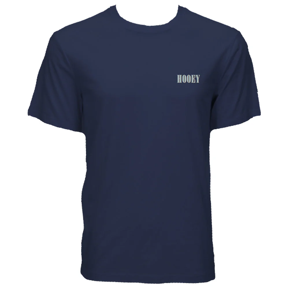 "Wild Ride" T-shirt Blue w/Light Blue & White Hooey Logo - Image 2