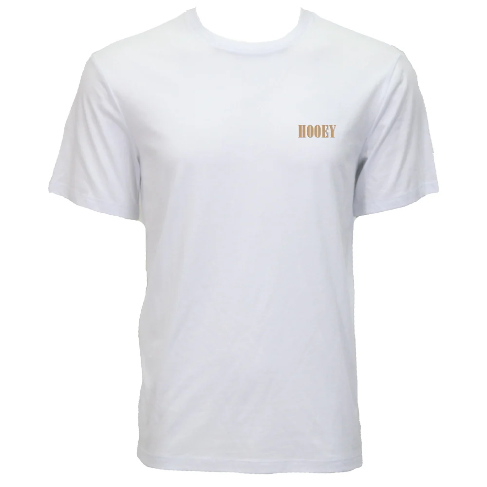 "Wild Ride" T-shirt White w/Tan & Black Hooey Logo - Image 2