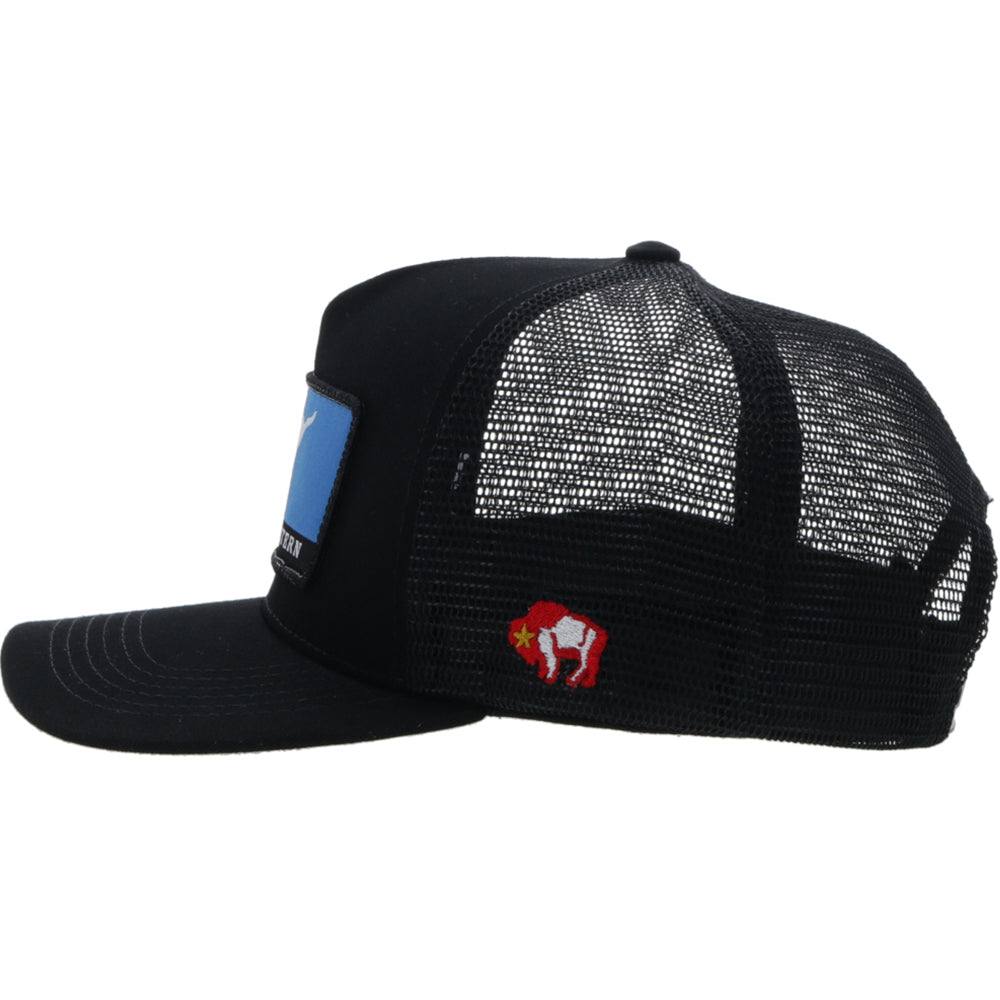Wright Brothers Hat Black w/red & blue patch - Image 3