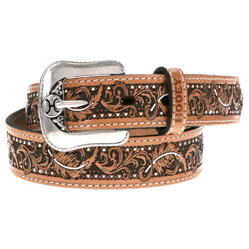Youth Boys "War Paint" Hooey Belt Natural/Brown/Ivory