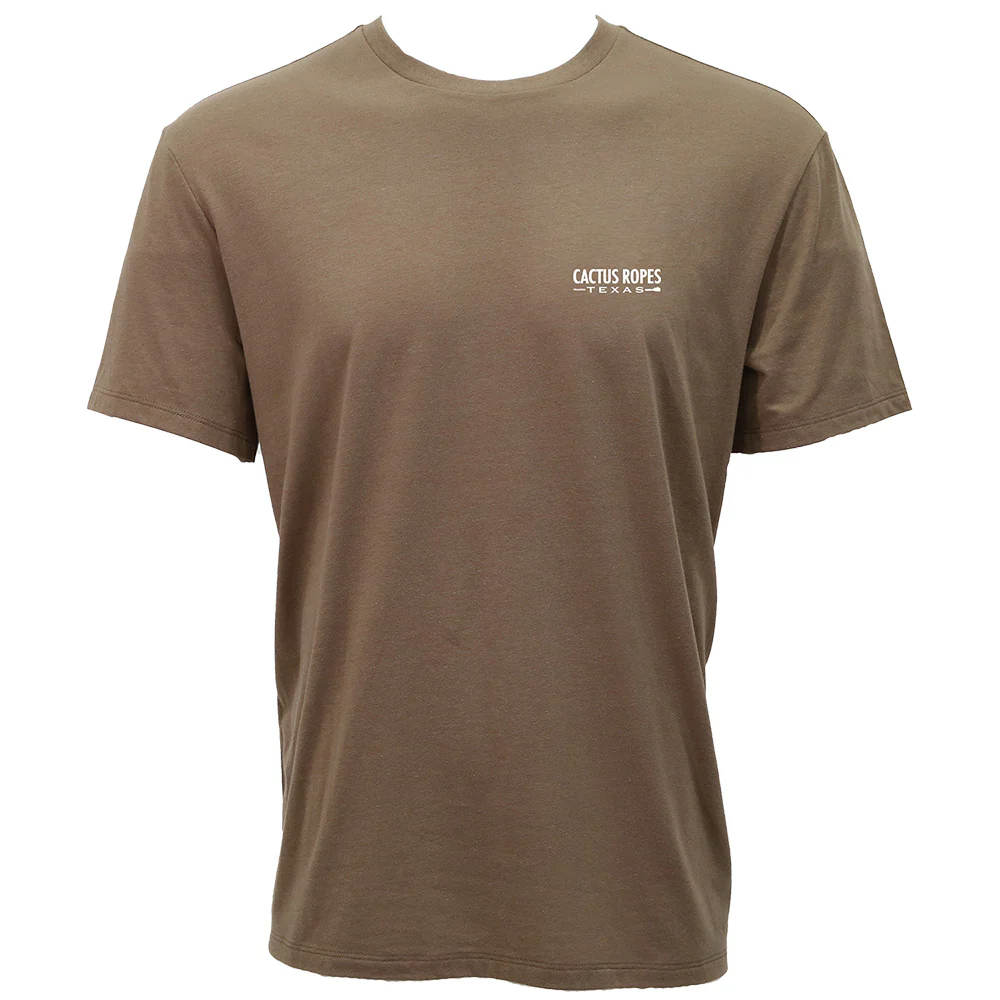 YOUTH "Cactus Ropes" Brown w/White/Green/Yellow T-shirt - Image 2