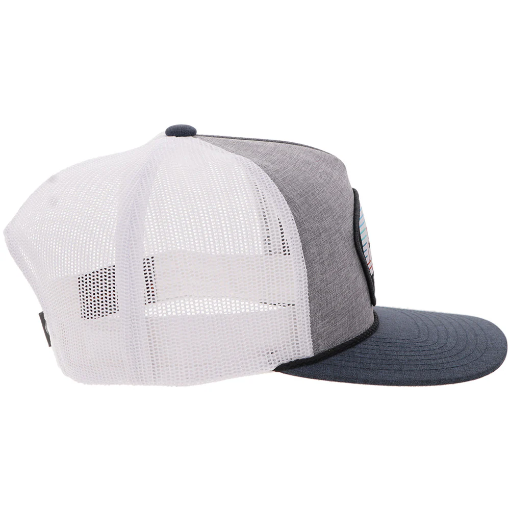 "Cavvy" Punchy Hat Grey/White - Image 5