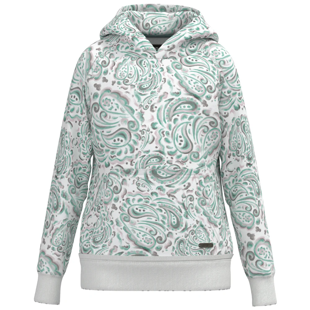 Youth "Chaparral" Turquoise/White w/Paisley Hoody