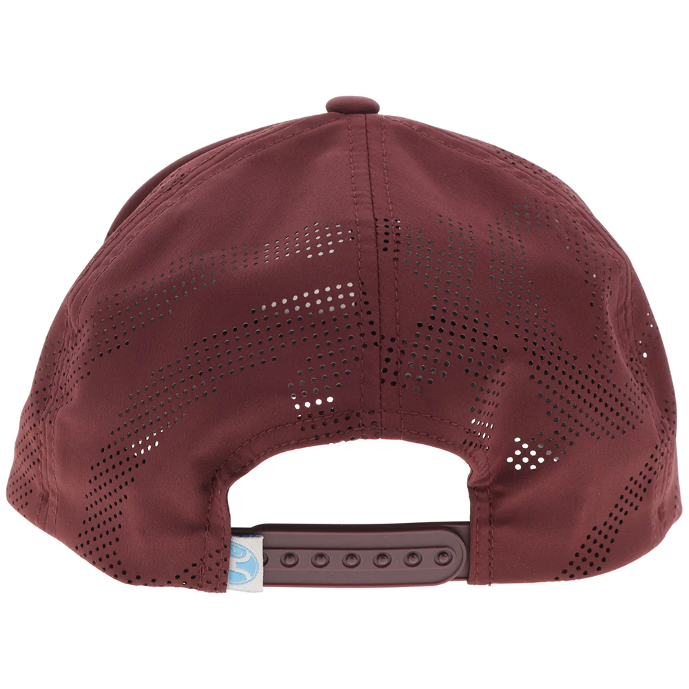 YOUTH "Cheyenne" Hooey Hat Maroon w/Blue/Grey/Black Patch - Image 2