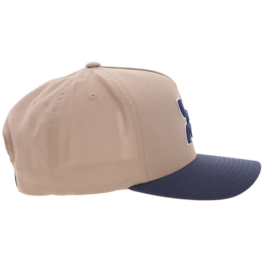 "Classic" Tan/Blue w/ Hooey Golf Logo Hat - Image 3