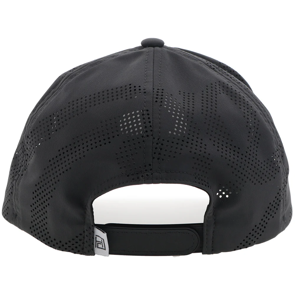 YOUTH "Draw" Hat Charcoal w/Black & White Circle Patch - Image 2