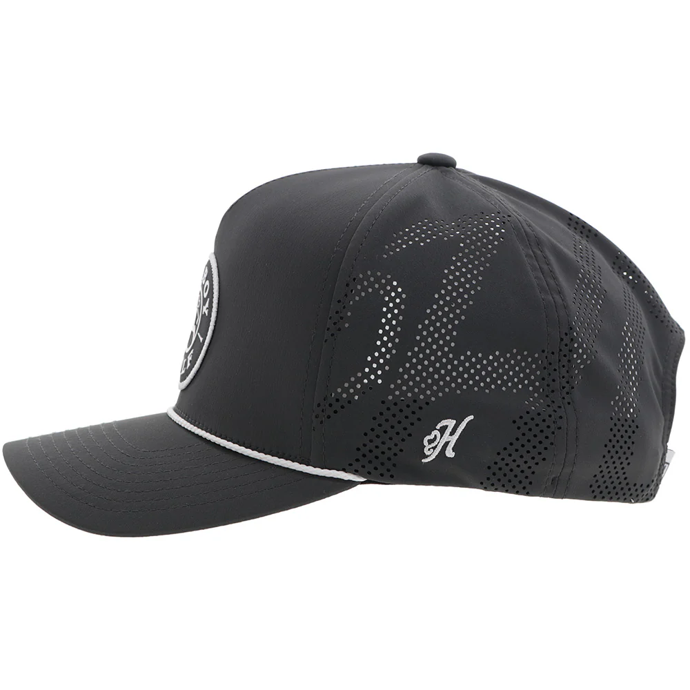 YOUTH "Draw" Hat Charcoal w/Black & White Circle Patch - Image 5