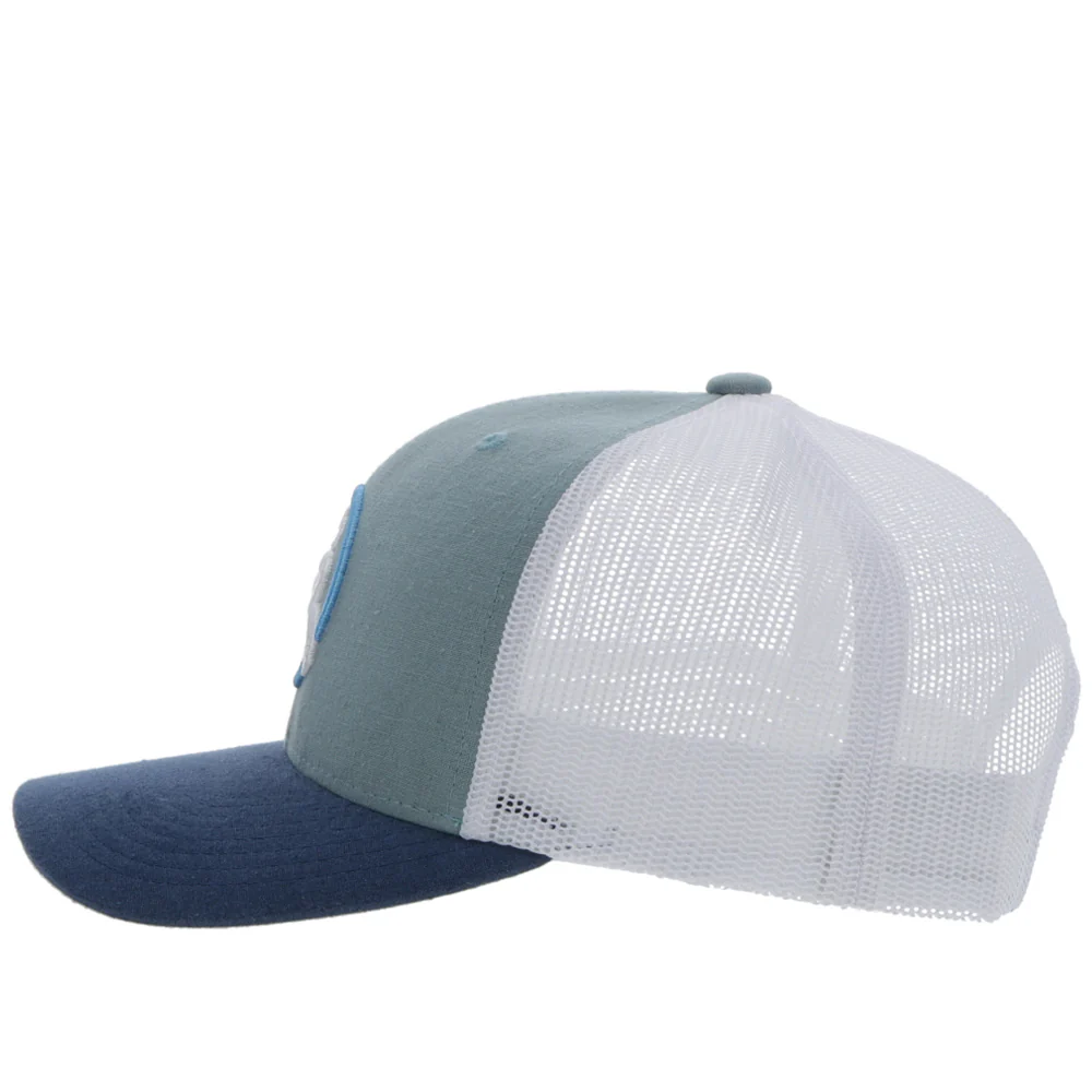 Youth Hat "Strap" Roughy Light Blue/White - Image 2