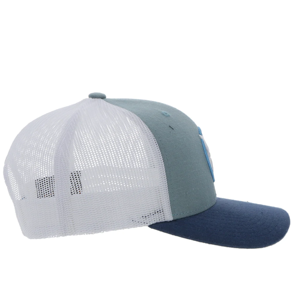 Youth Hat "Strap" Roughy Light Blue/White - Image 3