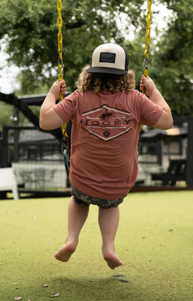 YOUTH "Hooey Mountains" Light Mahogany T-shirt - Image 3