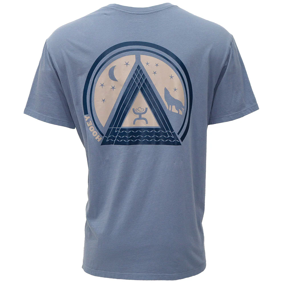 YOUTH "Hooey Music" Denim Blue w/Navy & Tan Logo T-shirt