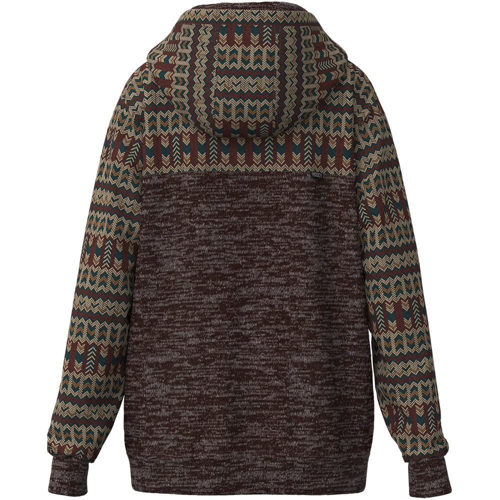 Youth "Jimmy" Maroon/Aztec Hoody - Image 2