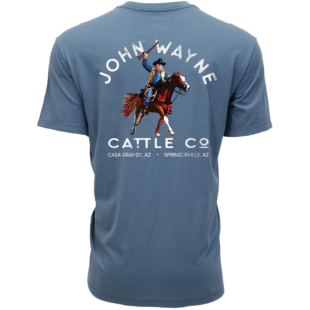 "John Wayne" Dark Denim Pocket T-shirt