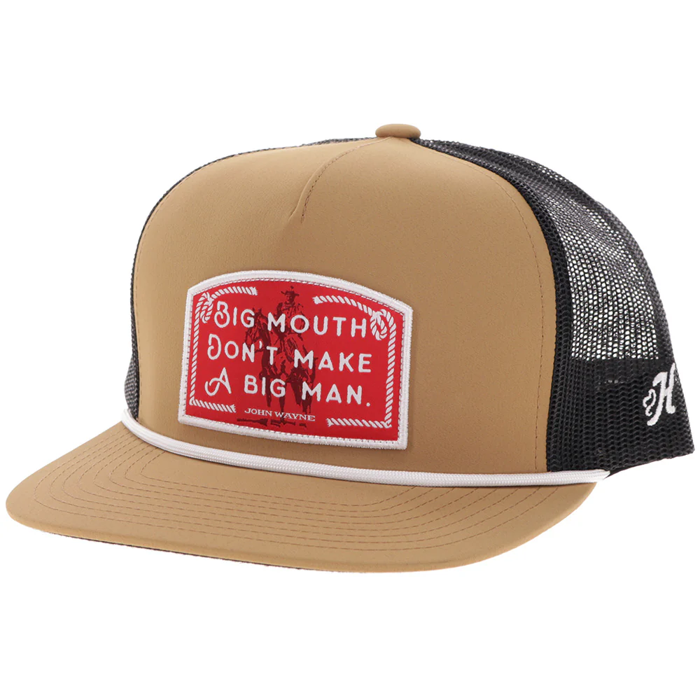 YOUTH "John Wayne" Hat Tan/Black w/Red/White Patch
