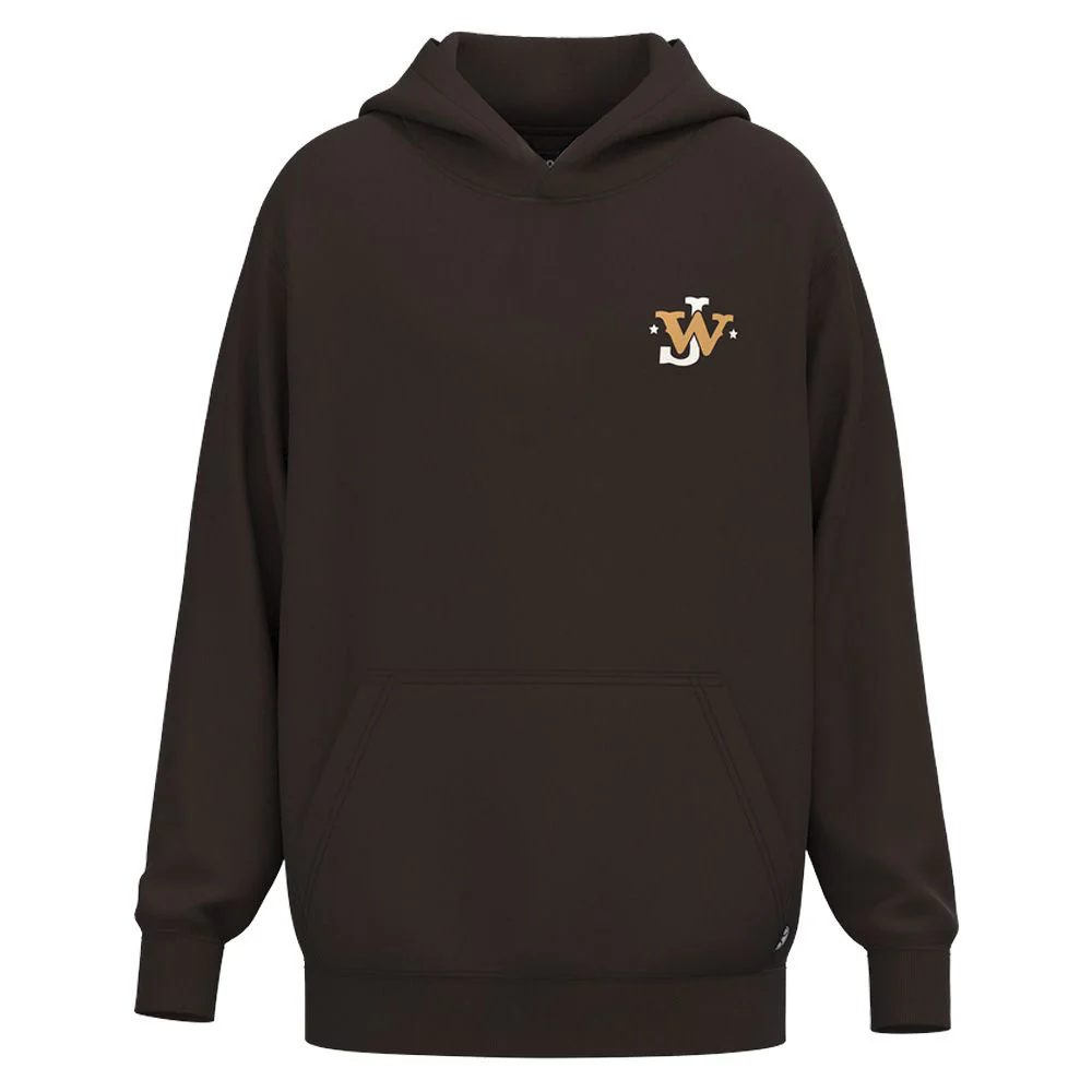 Youth "JW Cattle Co" Hoody Brown w/White Logo - Image 2