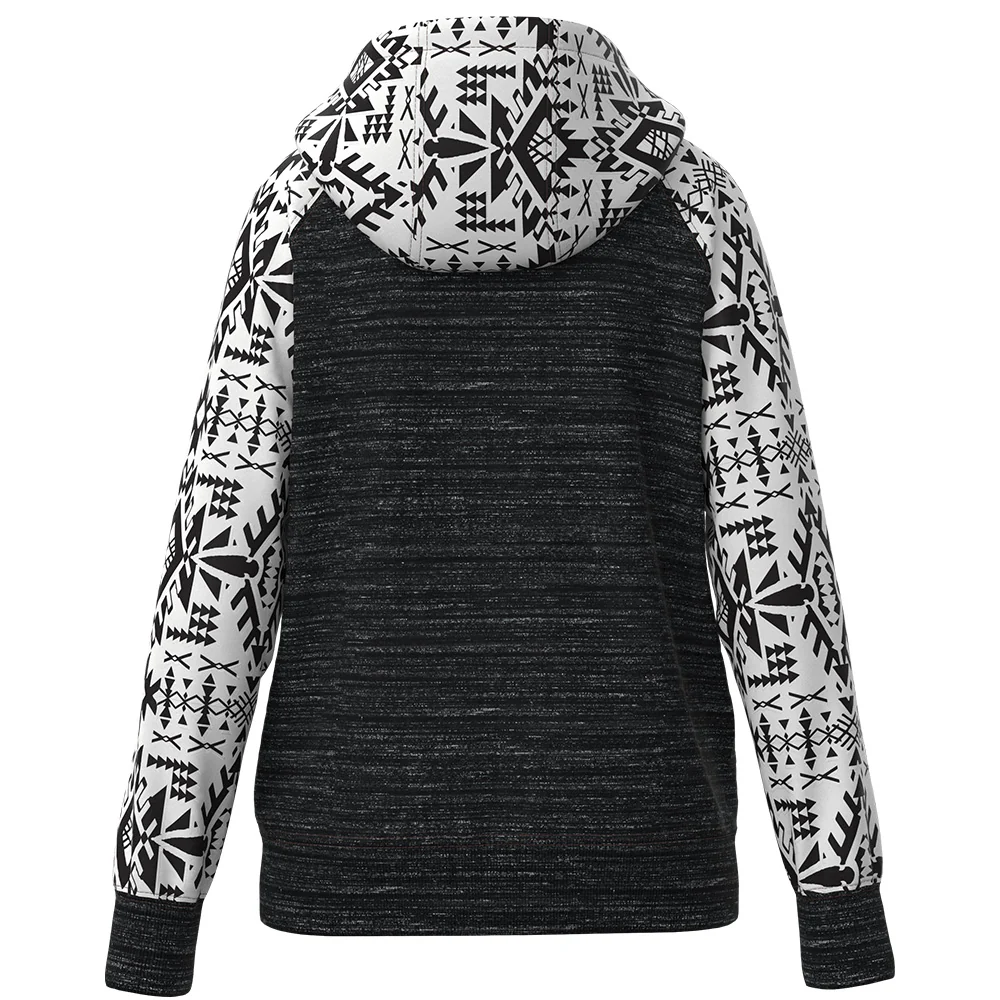 YOUTH "Legendary Hoody" Black Space Dye w/Aztec - Image 2