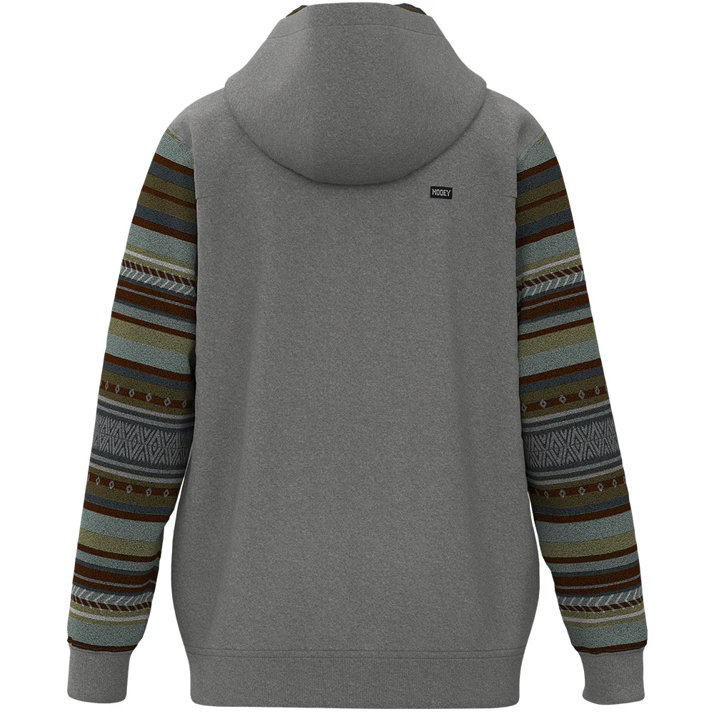 Youth "Polar Fleece" Grey w/Serape Hoody - Image 2