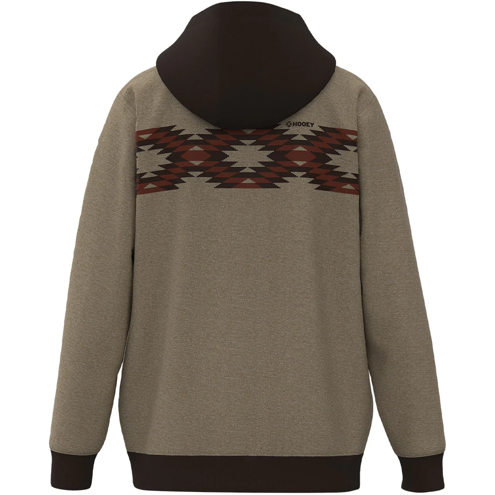 Youth "Polar Fleece" Tan w/Red & Black Design Hoody - Image 2