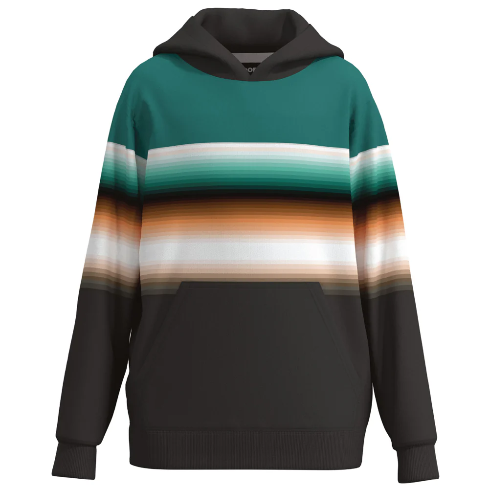 Youth "Ridge" Turquoise/Black w/Serape Hoody