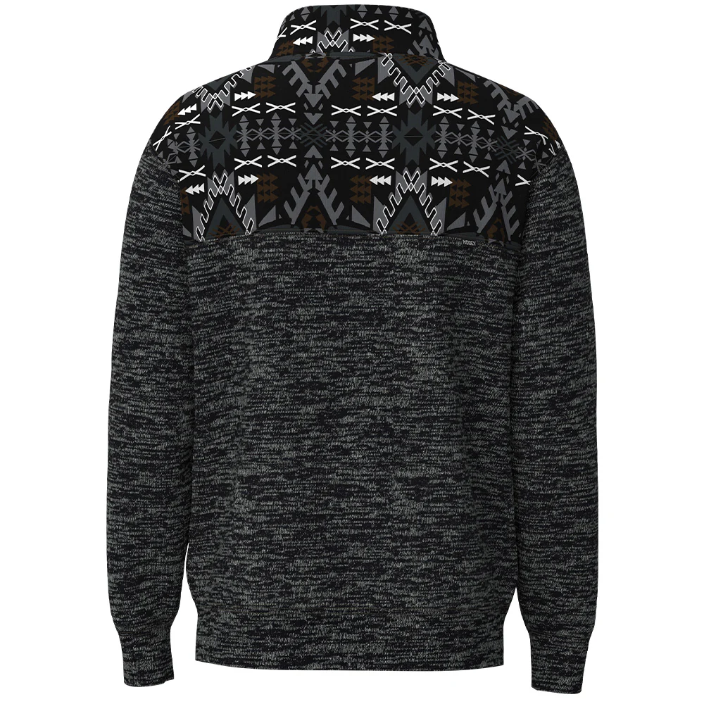 Youth "Stevie" Pullover Black w/Aztec - Image 2