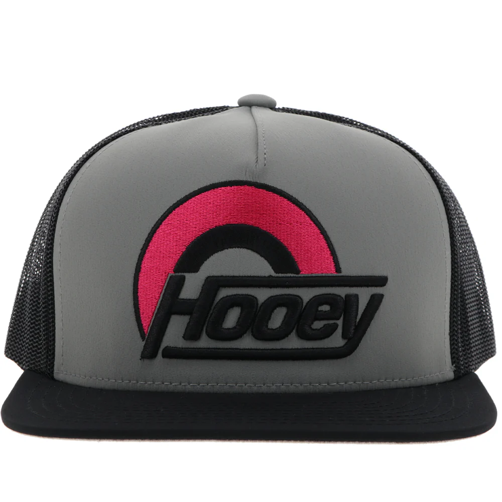 Youth "Suds" Hat Grey/Black w/ Black & Pink Logo - Image 5