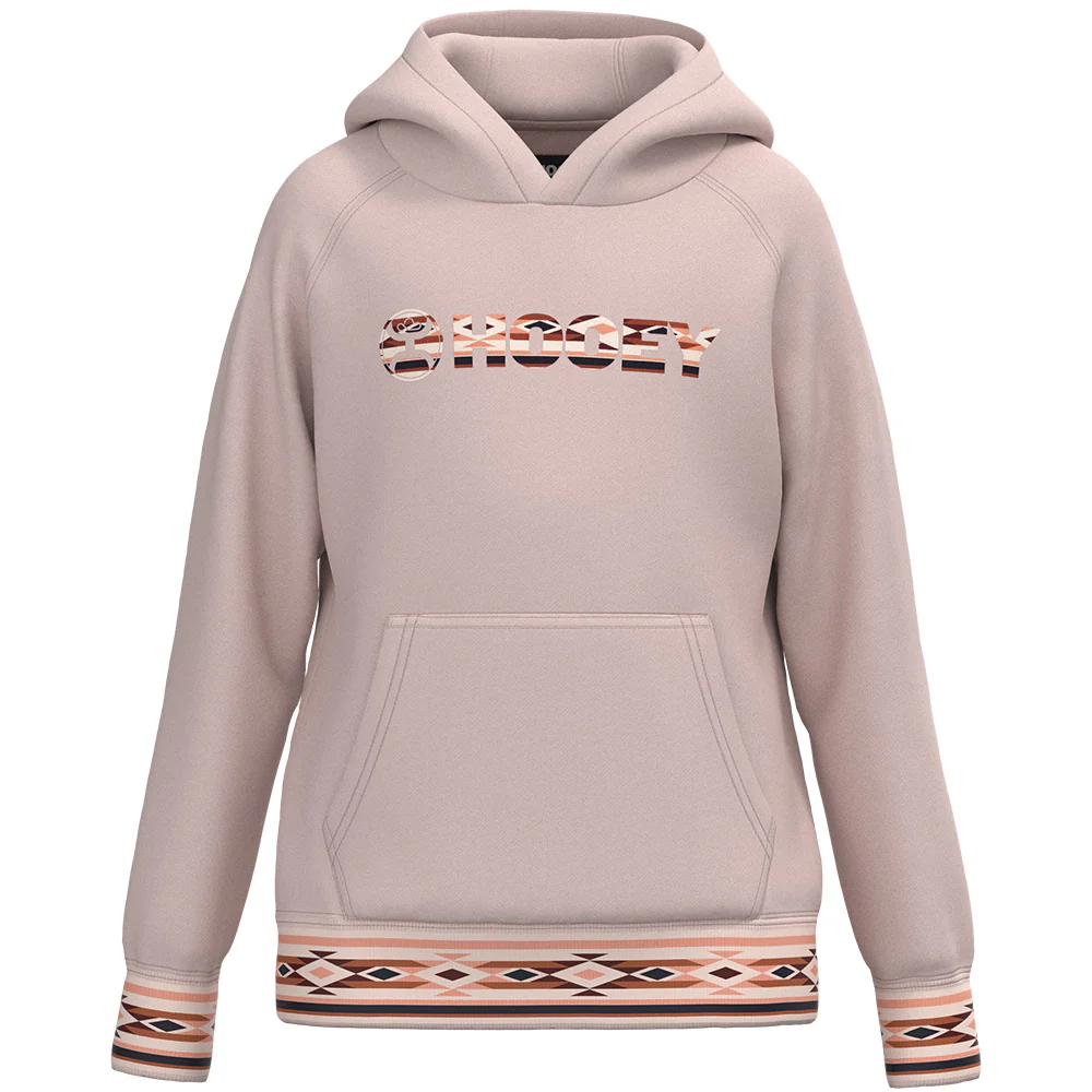 YOUTH "The Dally " Pink/Aztec w/ Hooey Logo Hoody