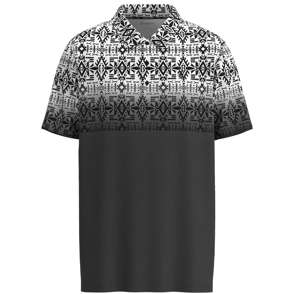 YOUTH "The Weekender" Grey w/Black & White Aztec Polo