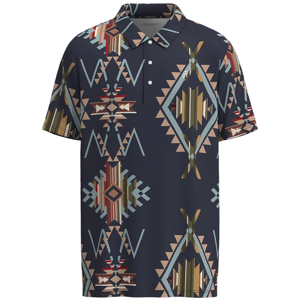 "The Weekender" Polo Navy/Aztec