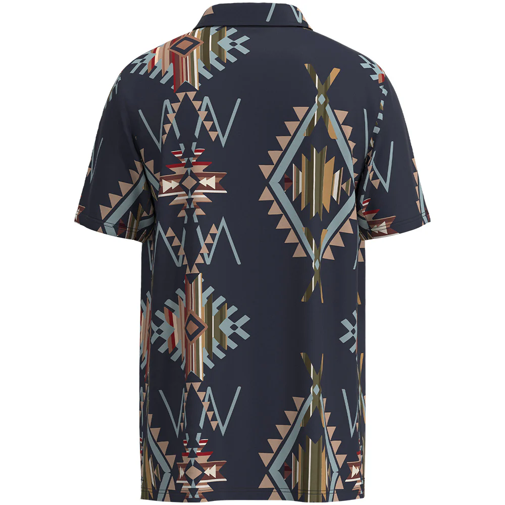 "The Weekender" Polo Navy/Aztec - Image 2