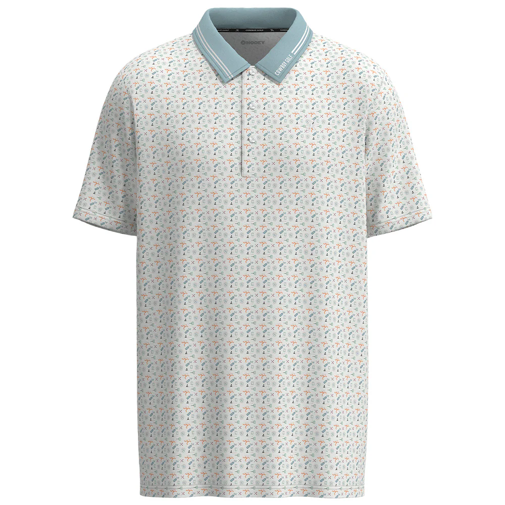 "The Weekender" Polo White/Blue