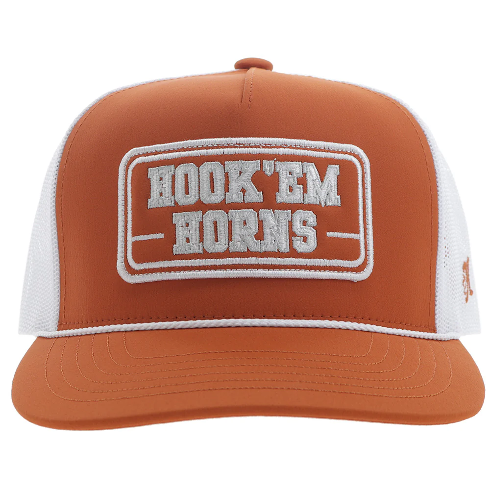 "University Of Texas" Hat Orange/White Rectangle Patch - Image 4