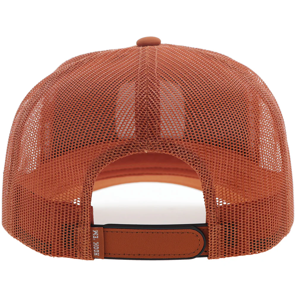"University Of Texas" Hat Orange/White w/Square Patch - Image 2