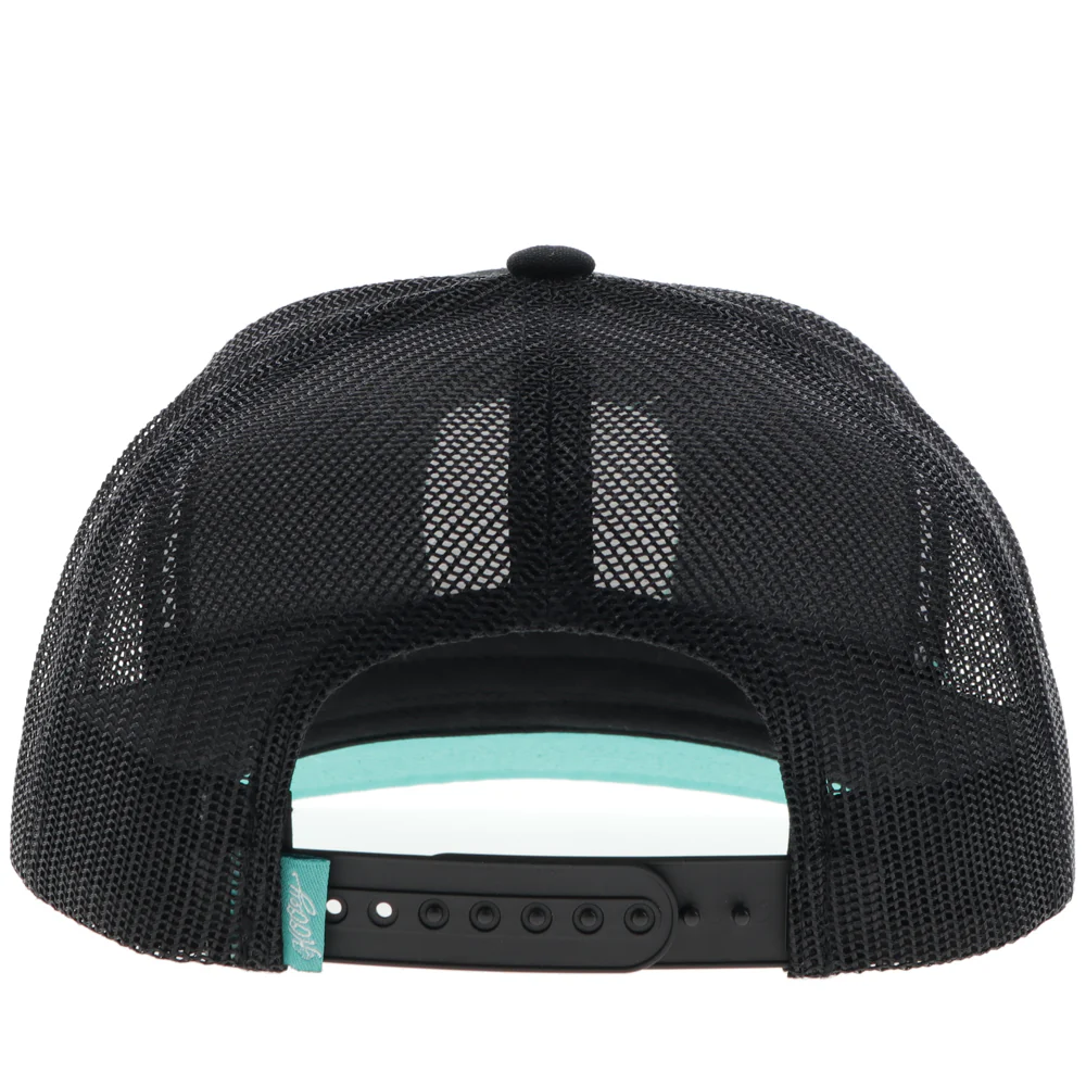 "Zenith" Hat Black w/Serape Pattern Patch - Image 2