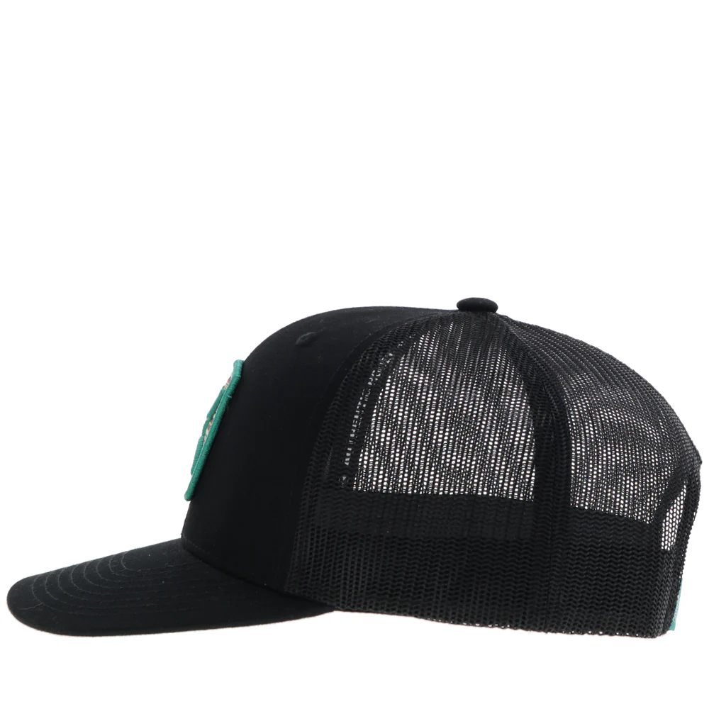 "Zenith" Hat Black w/Serape Pattern Patch - Image 3