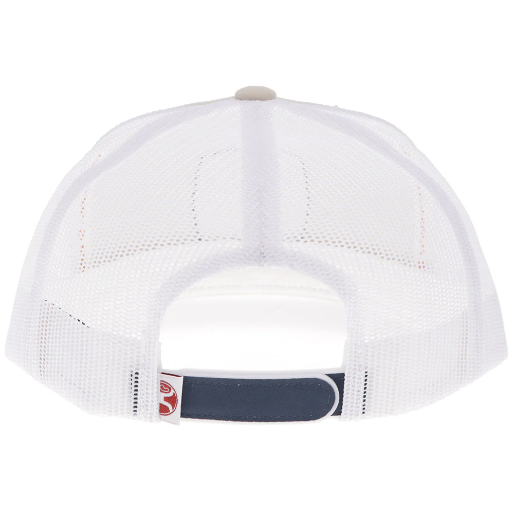 "Zenith" Hat Tan/White w/Multi-Color Patch - Image 2