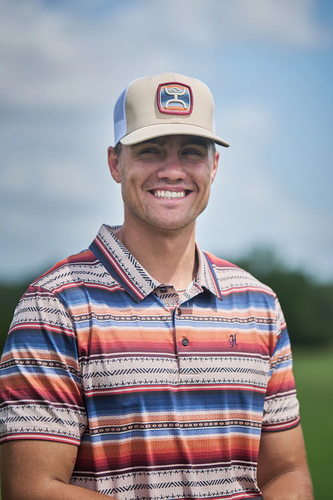 "Zenith" Hat Tan/White w/ Serape Patch - Image 7